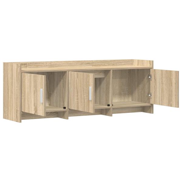 TV-Schränk 130 x 33 x 47 cm Sonoma-Eiche Holzwerkstoff