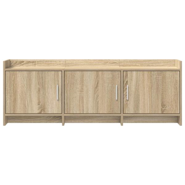TV-Schränk 130 x 33 x 47 cm Sonoma-Eiche Holzwerkstoff