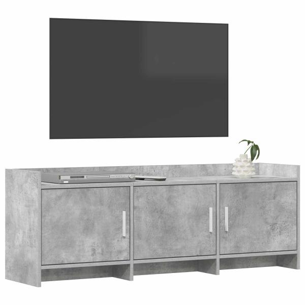 TV-Schränk 130 x 33 x 47 cm Betongrau Holzwerkstoff