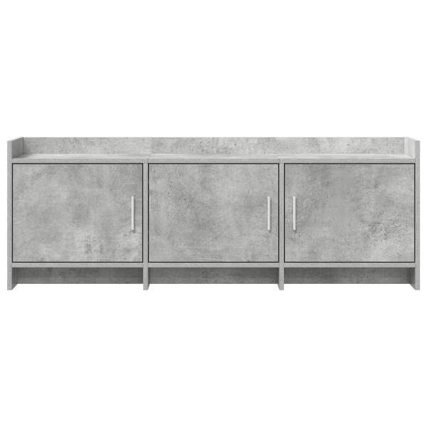 TV-Schränk 130 x 33 x 47 cm Betongrau Holzwerkstoff