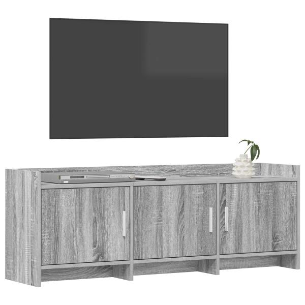 TV-Schränk 130 x 33 x 47 cm Grau Sonoma Holzwerkstoff