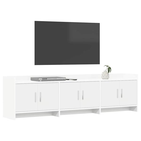 TV-Schränk 168 x 33 x 47 cm Weiß Holzwerkstoff