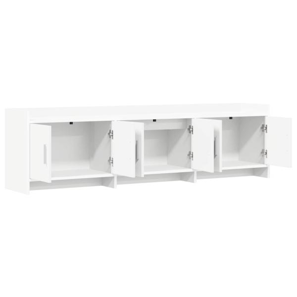 TV-Schränk 168 x 33 x 47 cm Weiß Holzwerkstoff