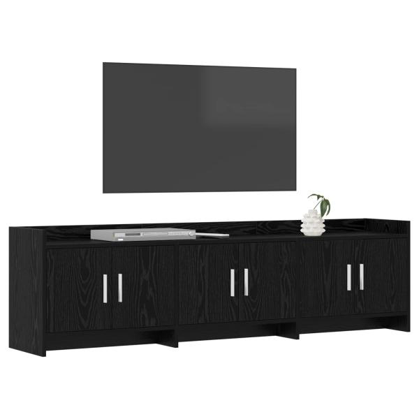 TV-Schränk 168 x 33 x 47 cm Schwarze Eiche Holzwerkstoff