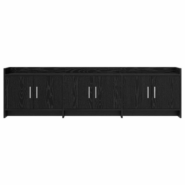 TV-Schränk 168 x 33 x 47 cm Schwarze Eiche Holzwerkstoff