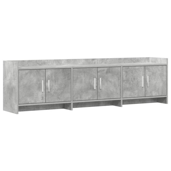 TV-Schränk 168 x 33 x 47 cm Betongrau Holzwerkstoff