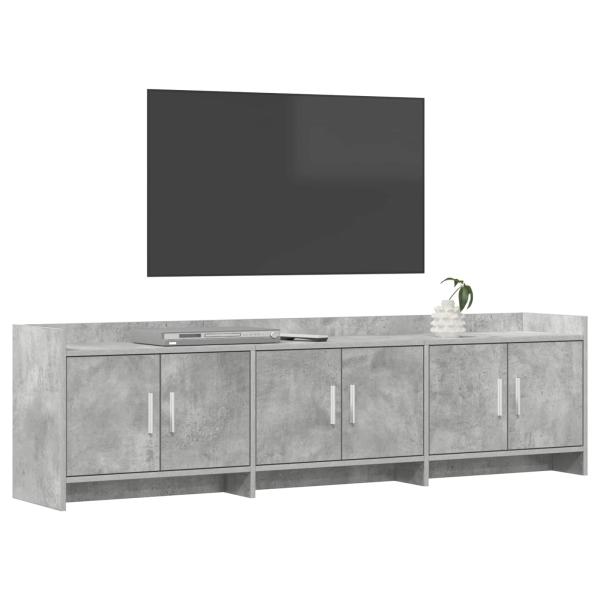 TV-Schränk 168 x 33 x 47 cm Betongrau Holzwerkstoff