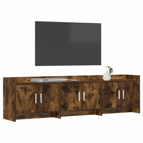 TV-Schränk 168 x 33 x 47 cm Geräucherte Eiche Holzwerkstoff