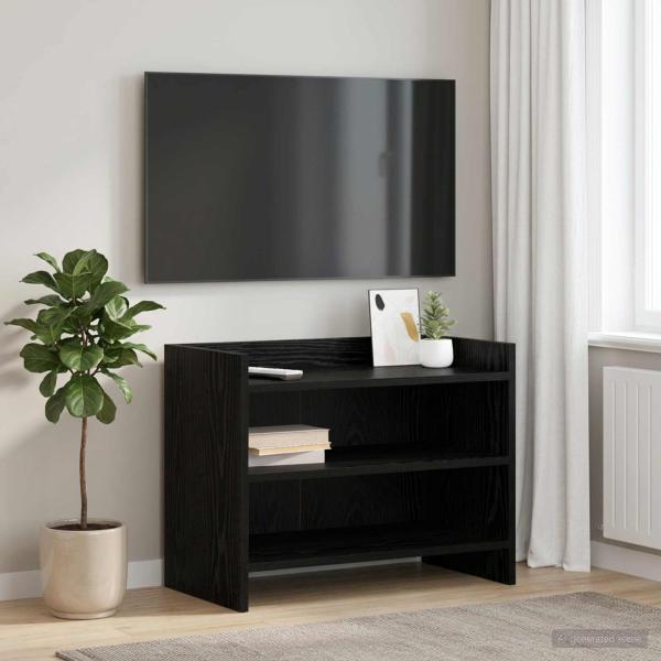 ARDEBO.de - TV-Schränk 60 x 33 x 47 cm Schwarze Eiche Holzwerkstoff