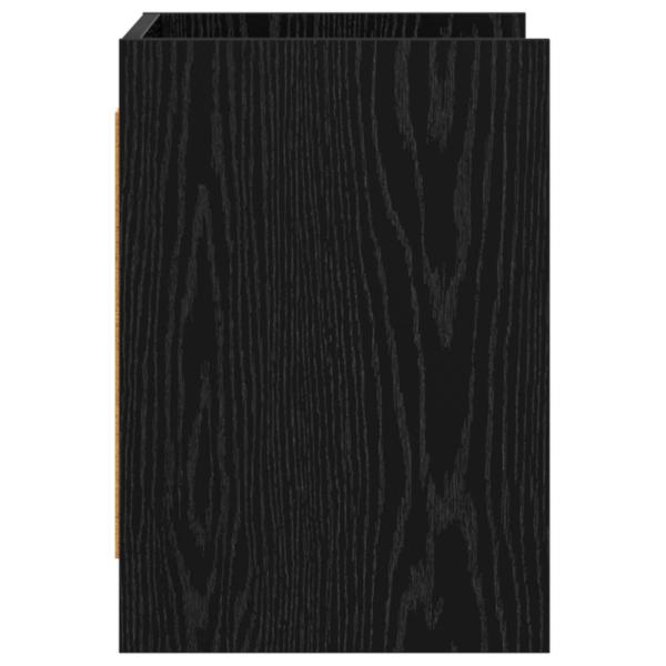 TV-Schränk 60 x 33 x 47 cm Schwarze Eiche Holzwerkstoff