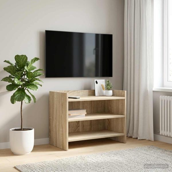 ARDEBO.de - TV-Schränk 60 x 33 x 47 cm Sonoma-Eiche Holzwerkstoff