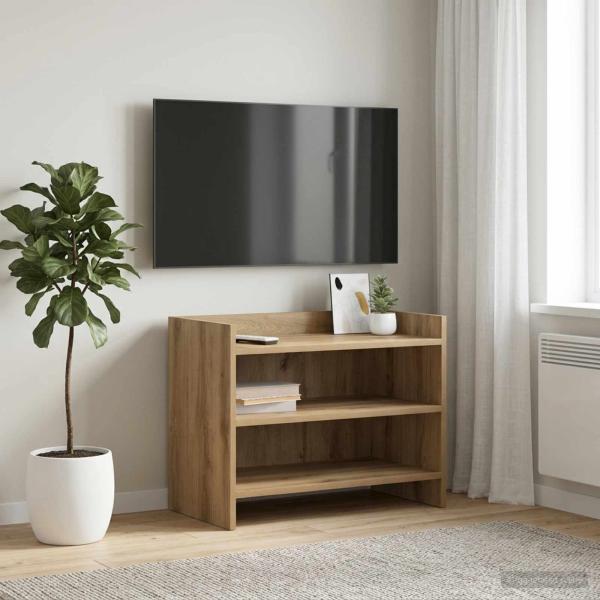 ARDEBO.de - TV-Schränk 60 x 33 x 47 cm Artisan-Eiche Holzwerkstoff