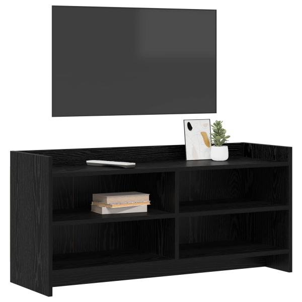 TV-Schränk 100 x 33 x 47 cm Schwarze Eiche Holzwerkstoff