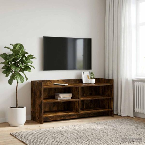 ARDEBO.de - TV-Schränk 100 x 33 x 47 cm Geräucherte Eiche Holzwerkstoff