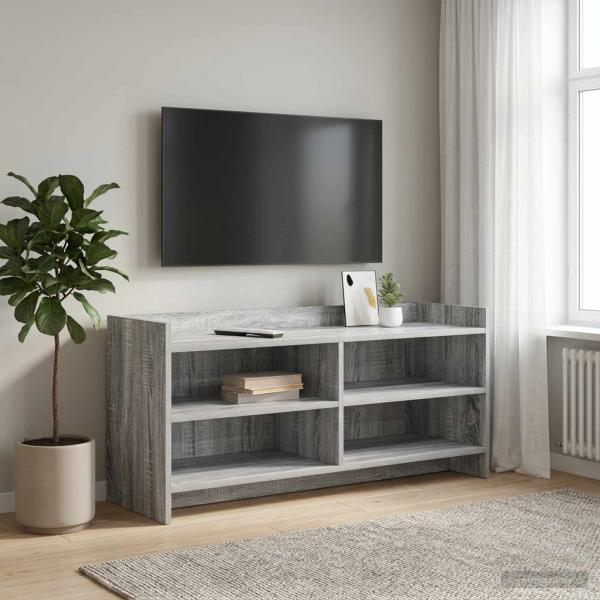 ARDEBO.de - TV-Schränk 100 x 33 x 47 cm Grau Sonoma Holzwerkstoff