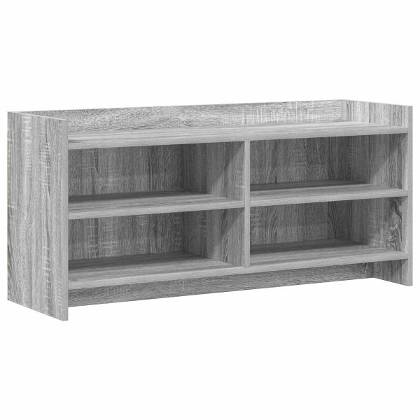 TV-Schränk 100 x 33 x 47 cm Grau Sonoma Holzwerkstoff