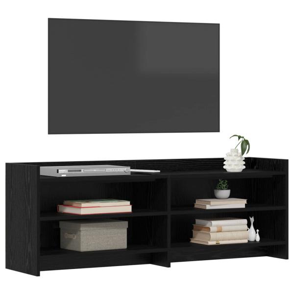 TV-Schränk 135 x 33 x 47 cm Schwarze Eiche Holzwerkstoff