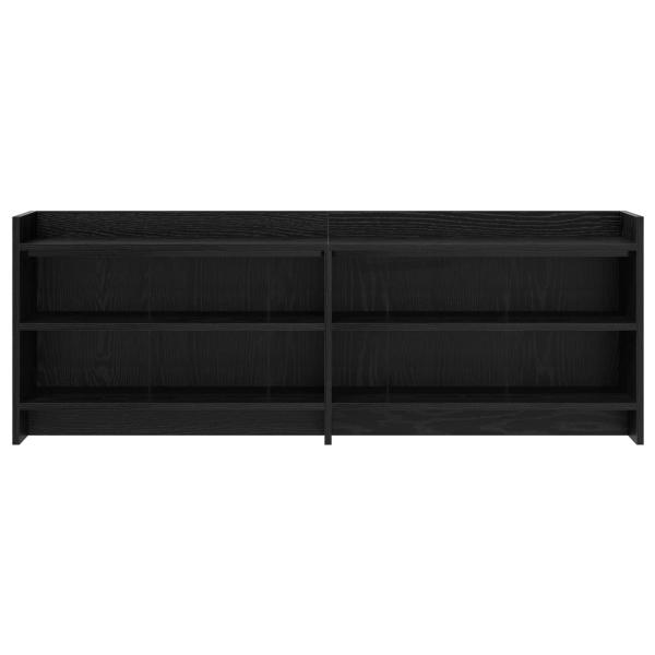 TV-Schränk 135 x 33 x 47 cm Schwarze Eiche Holzwerkstoff