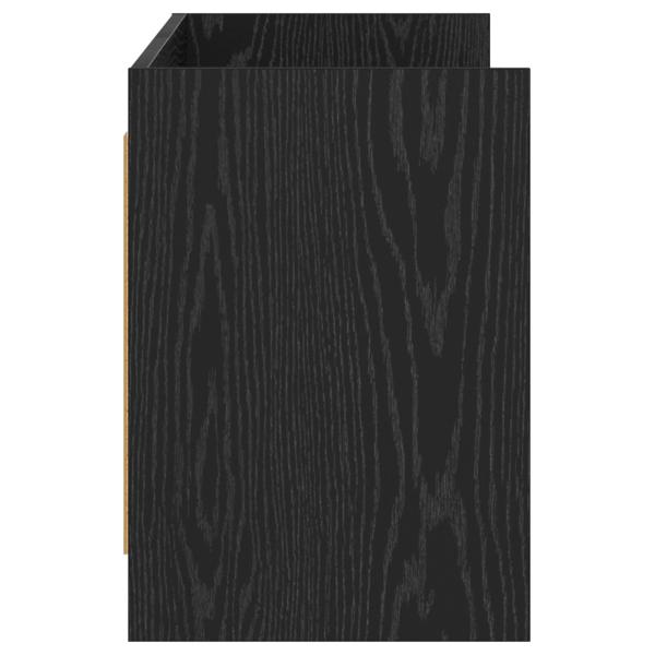 TV-Schränk 135 x 33 x 47 cm Schwarze Eiche Holzwerkstoff