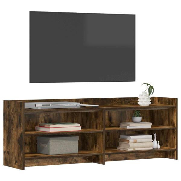 TV-Schränk 135 x 33 x 47 cm Geräucherte Eiche Holzwerkstoff
