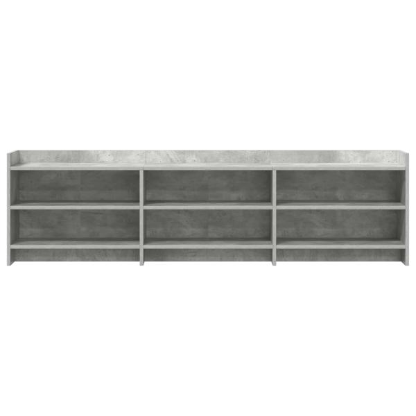 TV-Schränk 168 x 33 x 47 cm Betongrau Holzwerkstoff