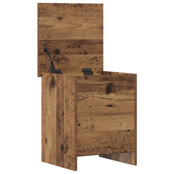 Aufbewahrungstruhe Altholz 40 x 40 x 50 cm Holzwerkstoff
