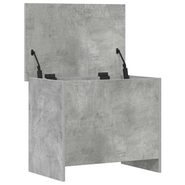 Aufbewahrungstruhe Betongrau 60 x 40 x 50 cm Holzwerkstoff