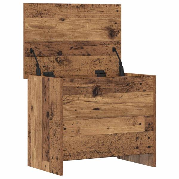 Aufbewahrungstruhe Altholz 60 x 40 x 50 cm Holzwerkstoff