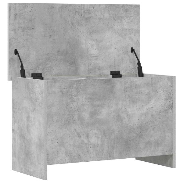 Aufbewahrungstruhe Betongrau 80 x 40 x 50 cm Holzwerkstoff