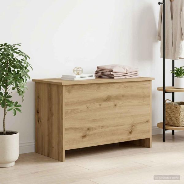 ARDEBO.de - Aufbewahrungstruhe Artisan-Eiche 80 x 40 x 50 cm Holzwerkstoff