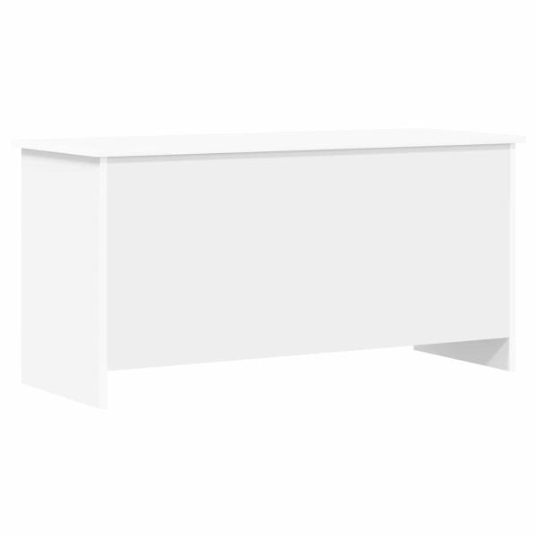 Aufbewahrungstruhe Wei? 100 x 40 x 50 cm Holzwerkstoff