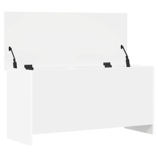 Aufbewahrungstruhe Wei? 100 x 40 x 50 cm Holzwerkstoff