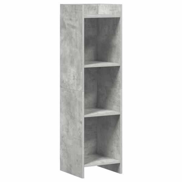 Bücherregal Beton Grau 30 x 30 x 111 cm Holzwerkstoff