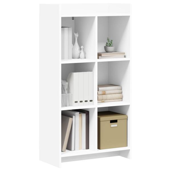 Bücherregal Weiß 59 x 30 x 111 cm Holzwerkstoff
