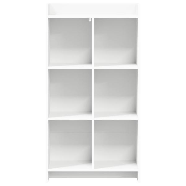 Bücherregal Weiß 59 x 30 x 111 cm Holzwerkstoff