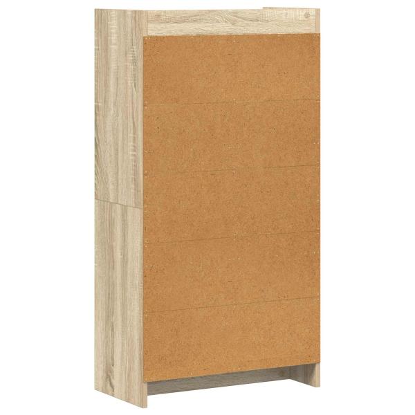 Bücherregal Sonoma-Eiche 59 x 30 x 111 cm Holzwerkstoff