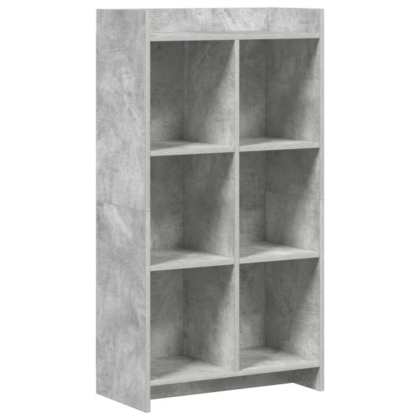 Bücherregal Beton Grau 59 x 30 x 111 cm Holzwerkstoff
