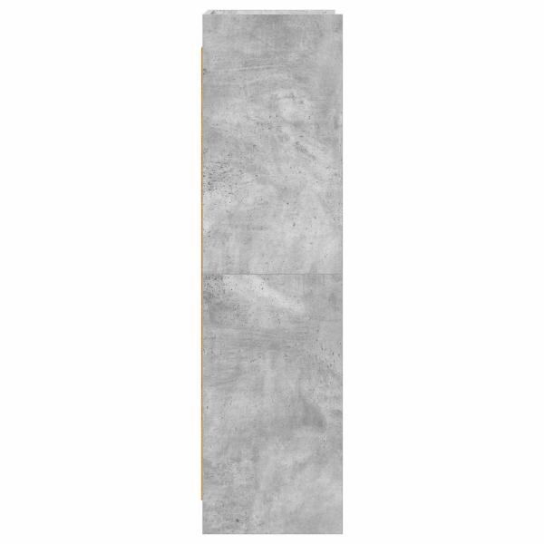 Bücherregal Beton Grau 59 x 30 x 111 cm Holzwerkstoff