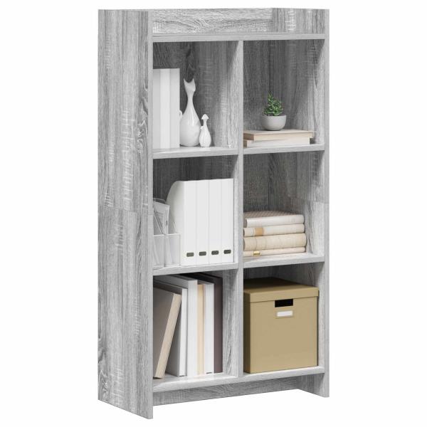 Bücherregal Grau Sonoma 59 x 30 x 111 cm Holzwerkstoff