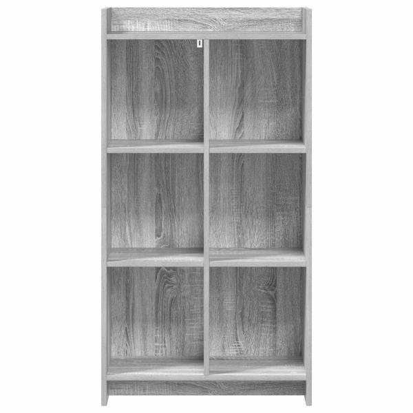 Bücherregal Grau Sonoma 59 x 30 x 111 cm Holzwerkstoff
