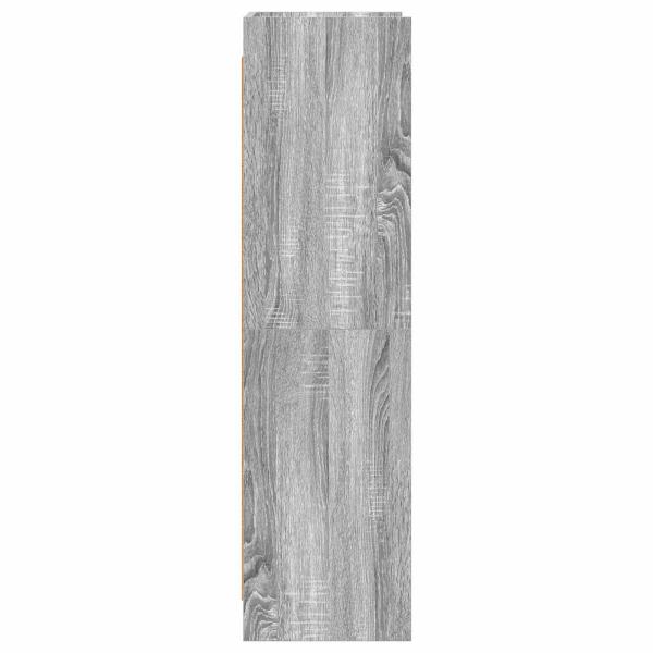 Bücherregal Grau Sonoma 59 x 30 x 111 cm Holzwerkstoff