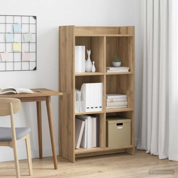 ARDEBO.de - B?cherregal 6 Ebenen 59 x 30 x 111 cm Holzwerkstoff