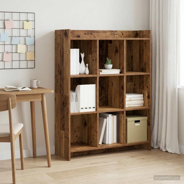 ARDEBO.de - Bücherregal Altholz 87,5 x 30 x 111 cm Holzwerkstoff