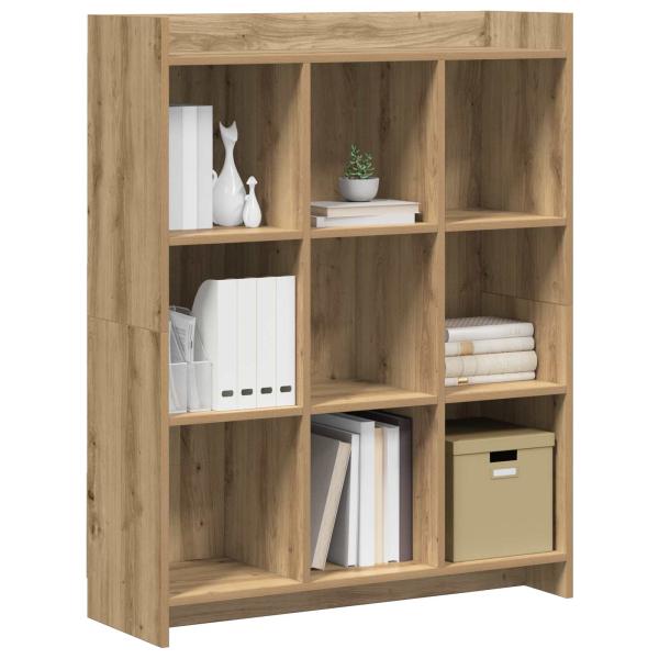 B?cherregal 9 Ebenen 87,5 x 30 x 111 cm Holzwerkstoff