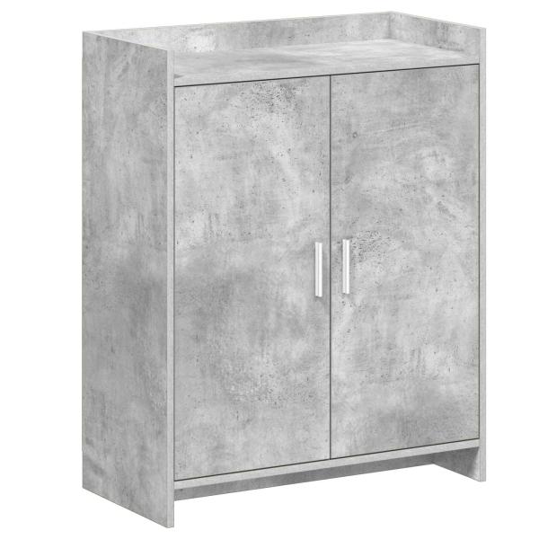 Schuhschrank mit Tür Betongrau 73,5 x 36 x 92 cm Holzwerkstoff