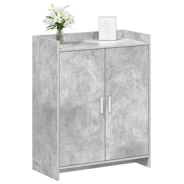 Schuhschrank mit Tür Betongrau 73,5 x 36 x 92 cm Holzwerkstoff