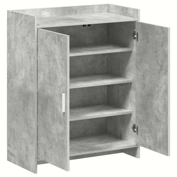 Schuhschrank mit Tür Betongrau 73,5 x 36 x 92 cm Holzwerkstoff