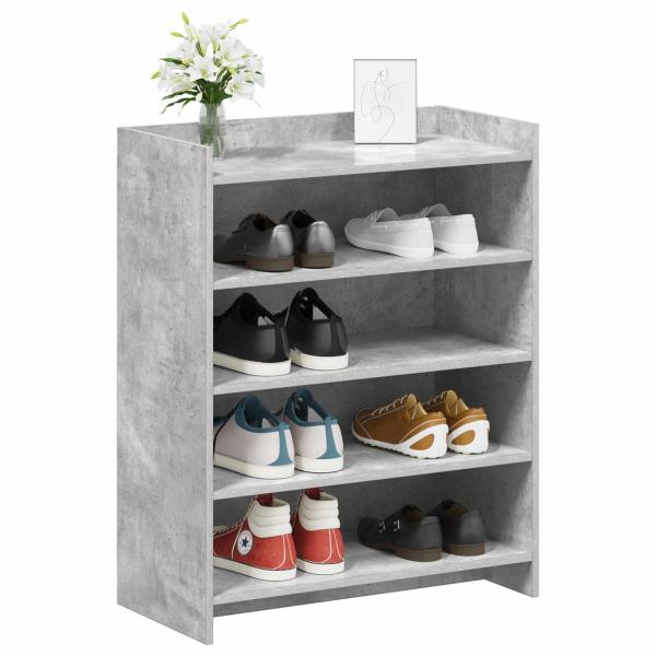 Schuhschrank Betongrau 73,5 x 36 x 92 cm Holzwerkstoff