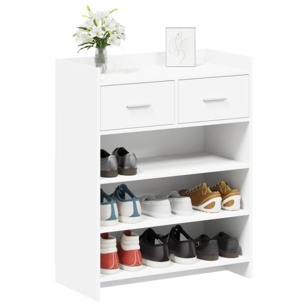 Schuhschrank 73,5 x 36 x 92 cm Holzwerkstoff Weiß