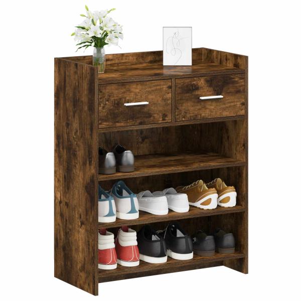 Schuhschrank 73,5 x 36 x 92 cm Holzwerkstoff Räuchereiche